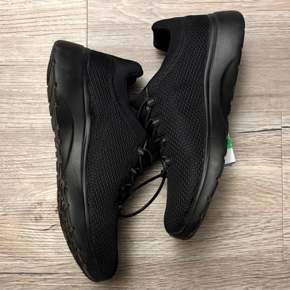 Skechers Black Mesh Slip-On Athletic Shoes with Grey Accents - Picture 6 of 6